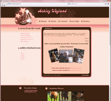Ashley Whyland Website Design